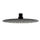 200mm 8 inch Stainless steel Super-slim Round Nero Black Rainfall Shower Head 